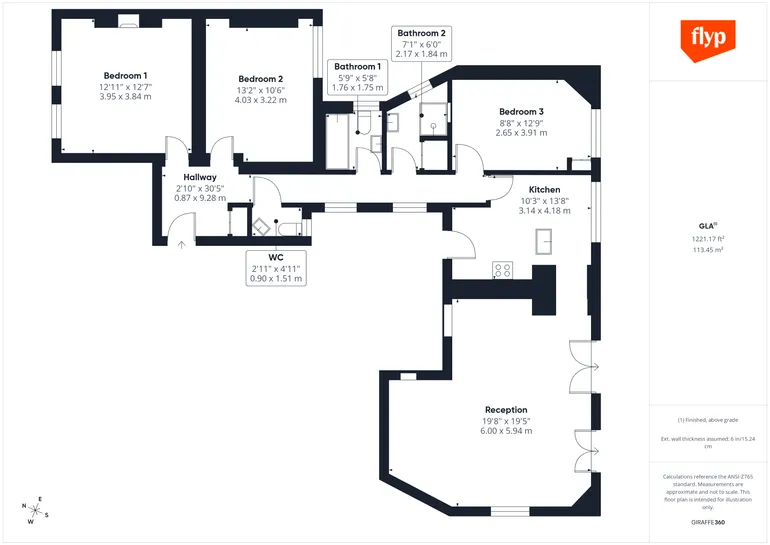 Floorplan 1 for Elgin Avenue, London, W9