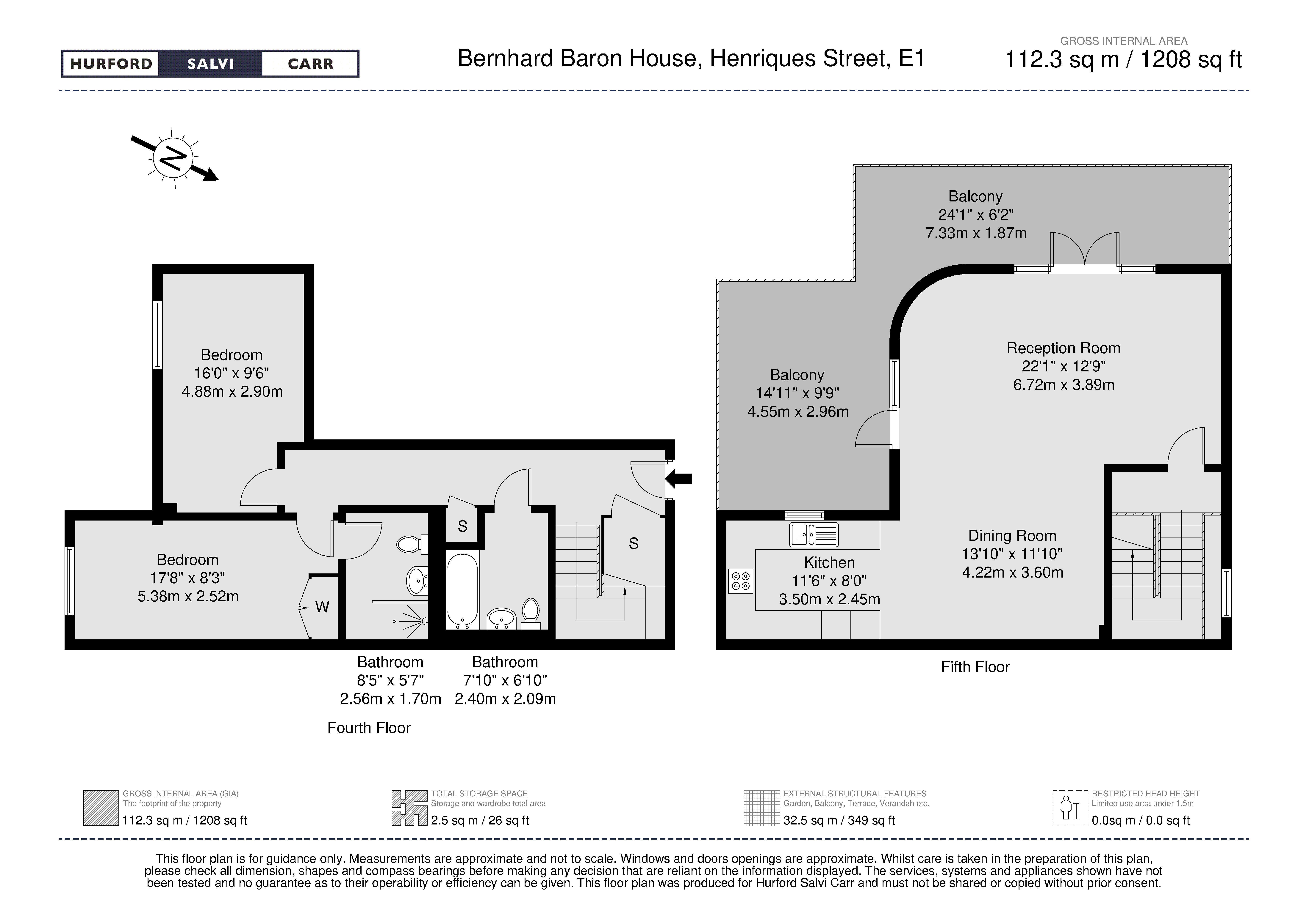 Henriques Street, London, E1 floorplan