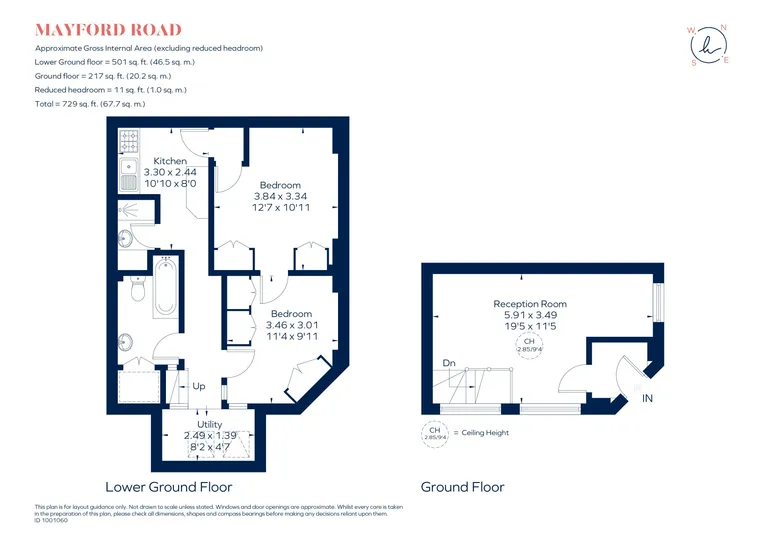 Floorplan 1 for Mayford Road London SW12