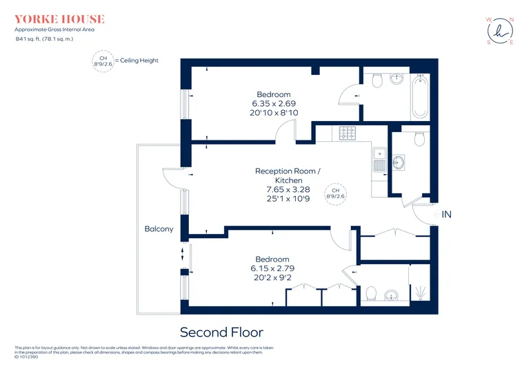 Floorplan 1 for 5 Wheatfield Way Kington Upon Thames KT1