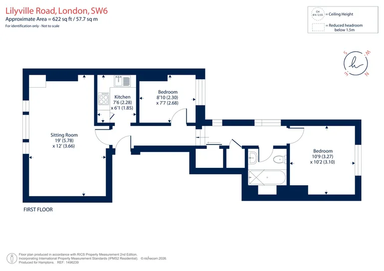 Floorplan 1 for Lilyville Road Fulham SW6