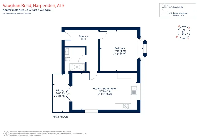 Floorplan 1 for Vaughan Road Harpenden AL5