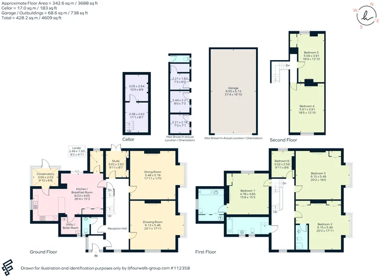 Floorplan 1 for The Avenue, Chichester, PO19