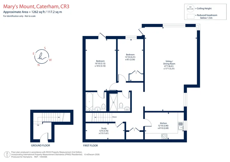 Floorplan 1 for St. Mary's Mount, Caterham, CR3