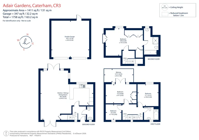 Floorplan 1 for Adair Gardens, Caterham, CR3