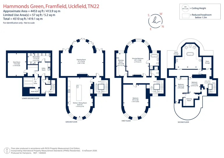 Floorplan 1 for Hammonds Green, Framfield, TN22
