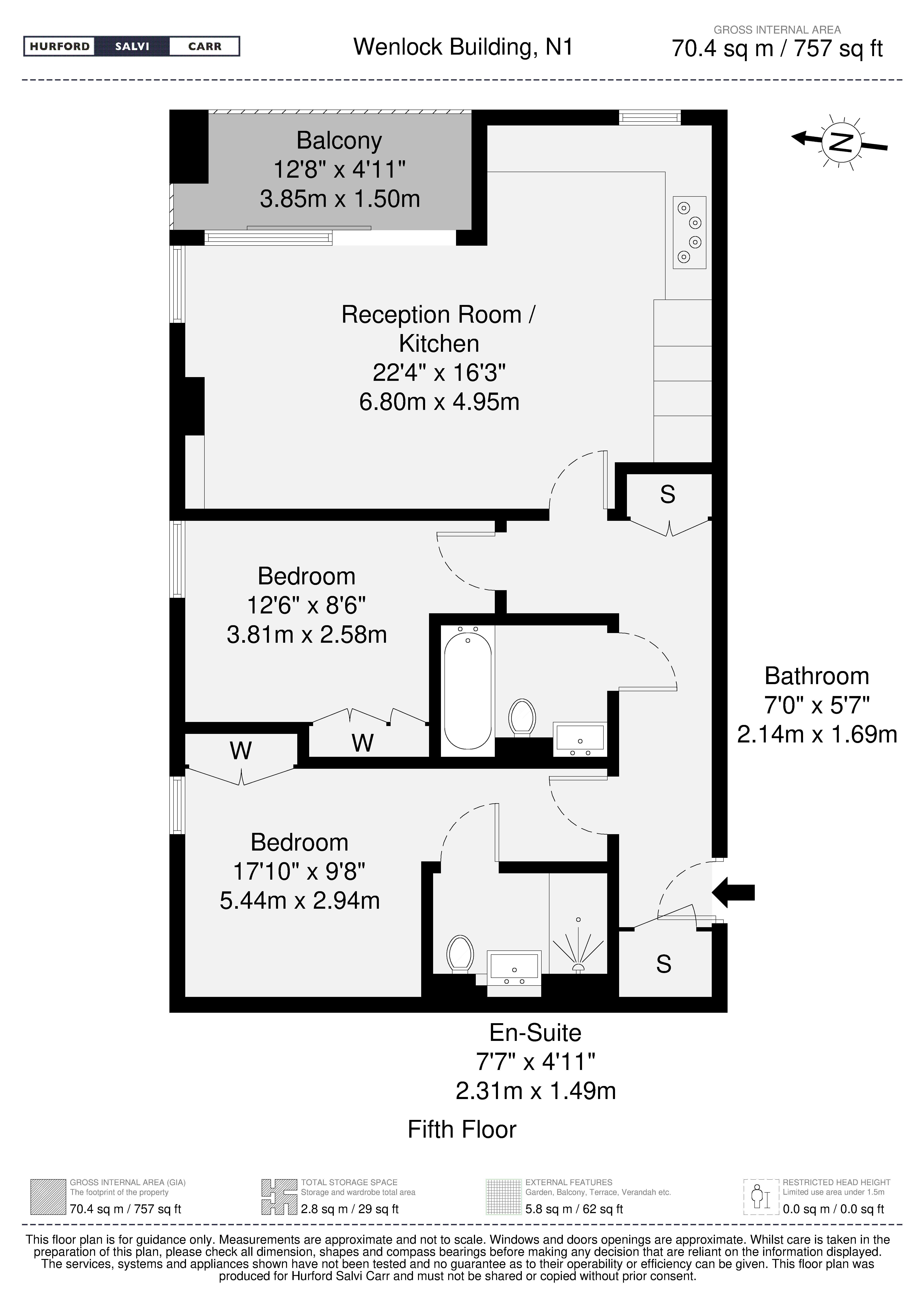 Wenlock Building, 56 Wharf Road, London, N1 floorplan
