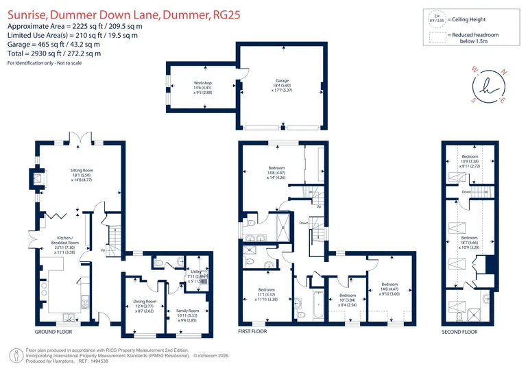 Floorplan 1 for Dummer Down Lane, Basingstoke, RG25