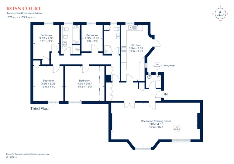 Floorplan 1 for 81 Putney Hill London SW15