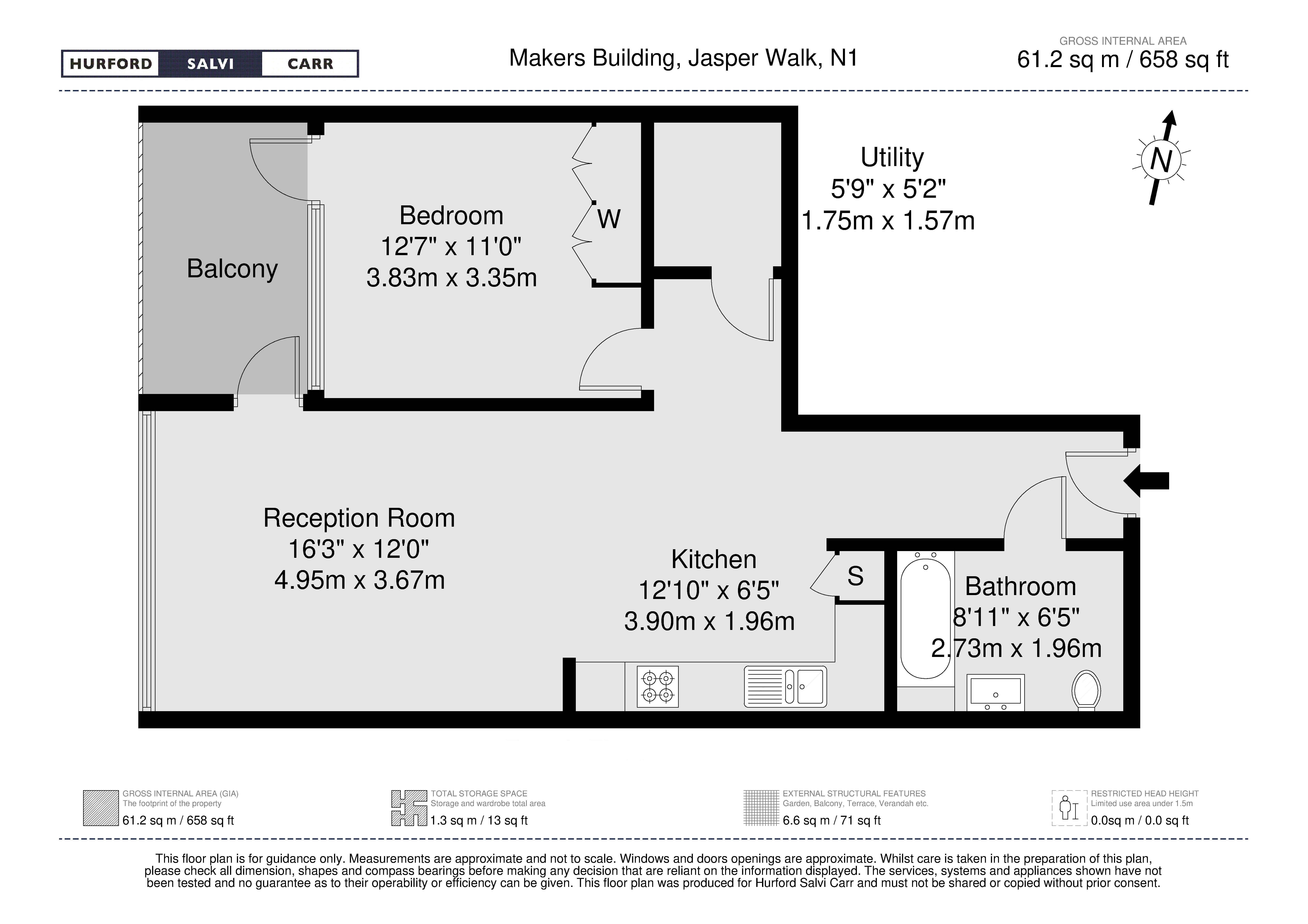 Makers Building, 1 Jasper Walk, London, N1 floorplan
