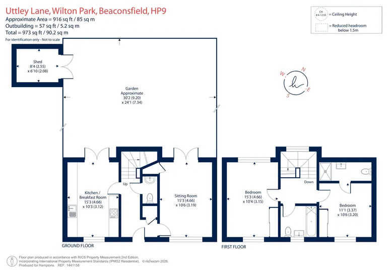 Floorplan 1 for Uttley Lane Beaconsfield HP9