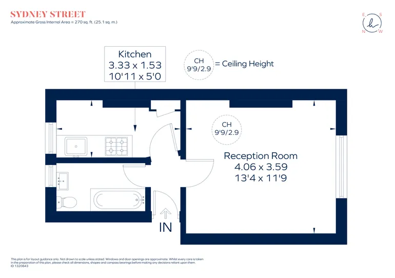 Floorplan 1 for Sydney Street London SW3