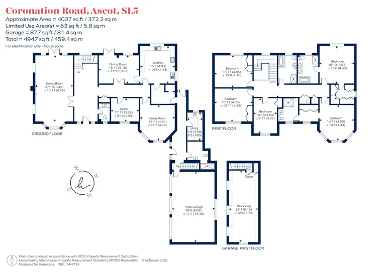 Floorplan 1 for Coronation Road, Ascot SL5