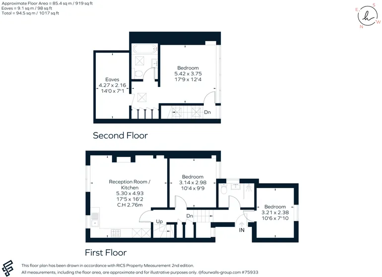 Floorplan 1 for Ashmore Road Maida Vale W9