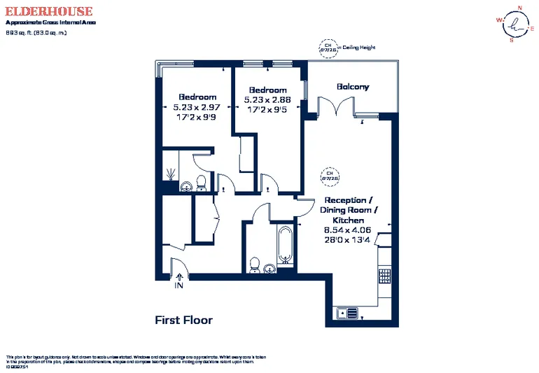 Floorplan 1 for Elder House, Canada Water, SE16