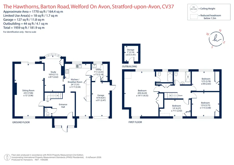 Floorplan 1 for Barton Road, Welford-on-Avon, CV37