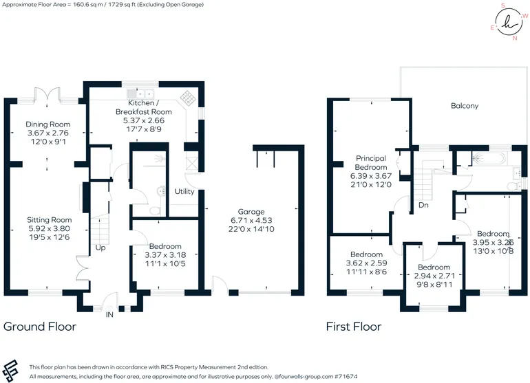 Floorplan 1 for Carlton Road Redhill RH1