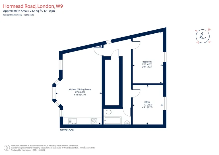 Floorplan 1 for Hormead Road London W9