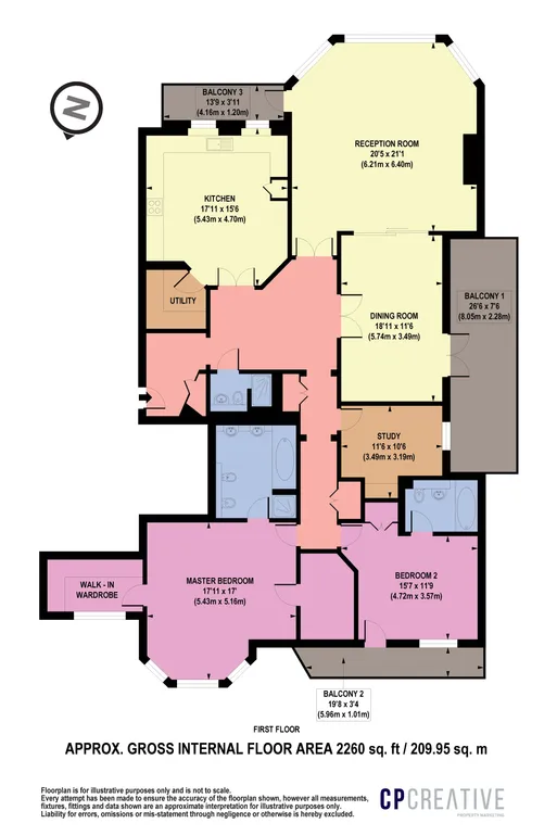 Floorplan 1 for Old Redding Harrow HA3