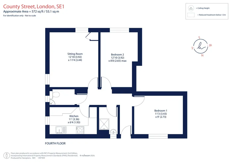 Floorplan 1 for Wicksteed House, Elephant  Castle, SE1