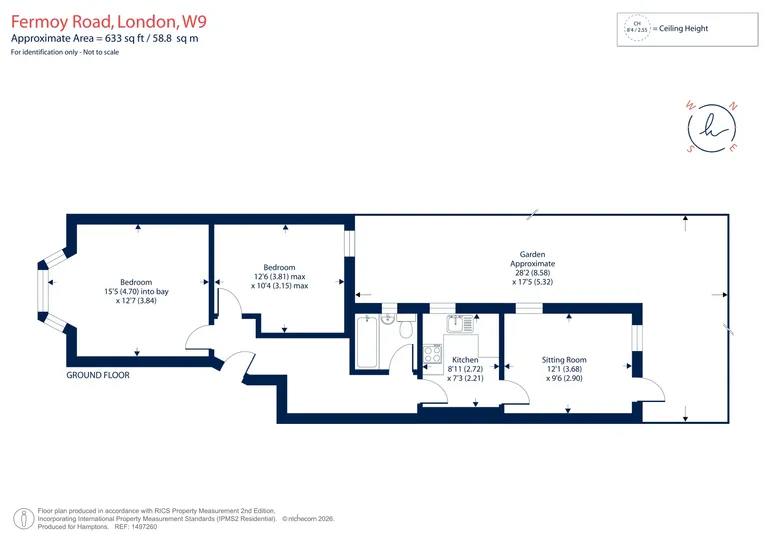 Floorplan 1 for Fermoy Road London W9