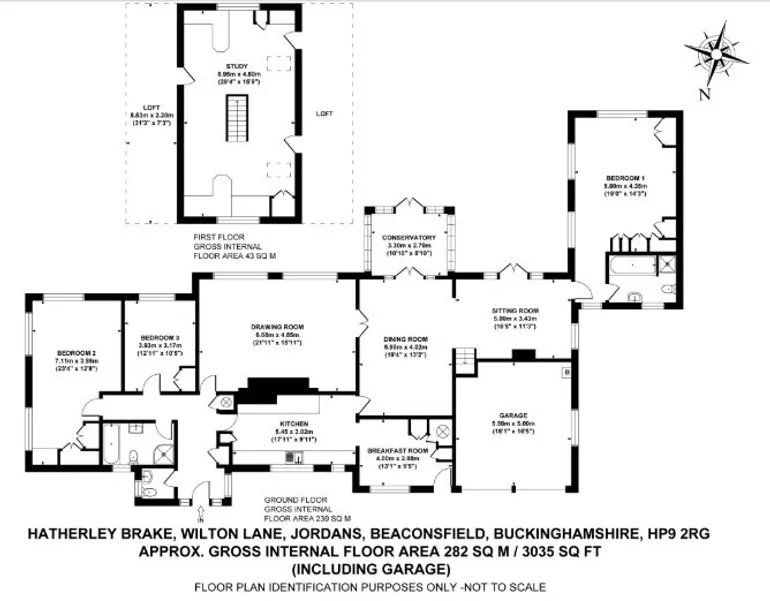 Floorplan 1 for Wilton Lane, Jordans, HP9