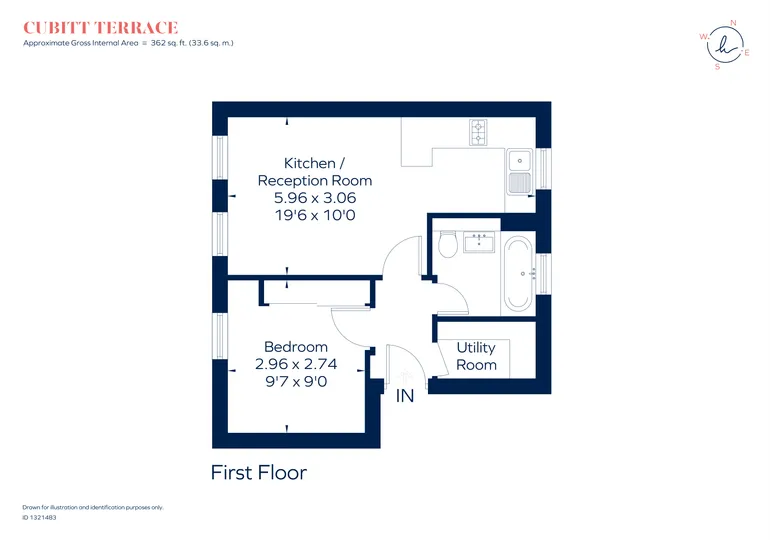 Floorplan 1 for Cubitt Terrace, London, SW4