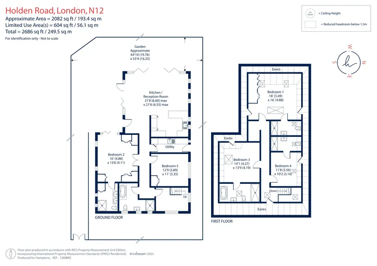 Floorplan 1 for Holden Road, Woodside Park, N12