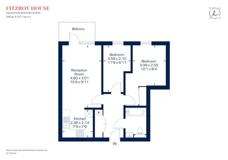 Floorplan 1 for Longfield Avenue, Ealing, W5