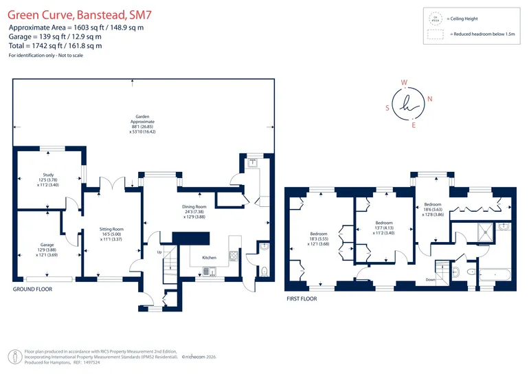 Floorplan 1 for Green Curve, Banstead, SM7