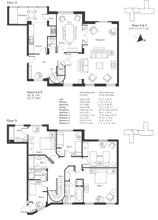 Floorplan 1 for St. Johns Wood Park London NW8