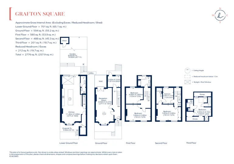 Floorplan 1 for Grafton Square, SW4