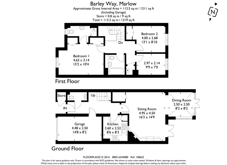 Floorplan 1 for Barley Way Marlow SL7