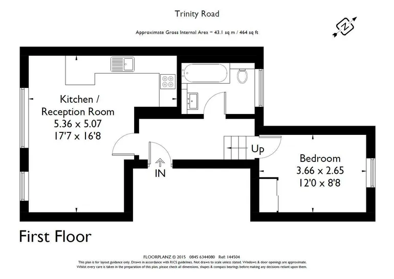Floorplan 1 for Trinity Road London SW17