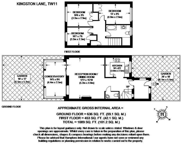 Floorplan 1 for Kingston Lane, Teddington, TW11