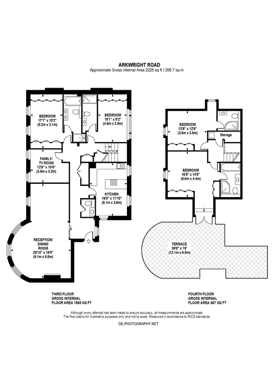 Floorplan 1 for Arkwright Road London NW3