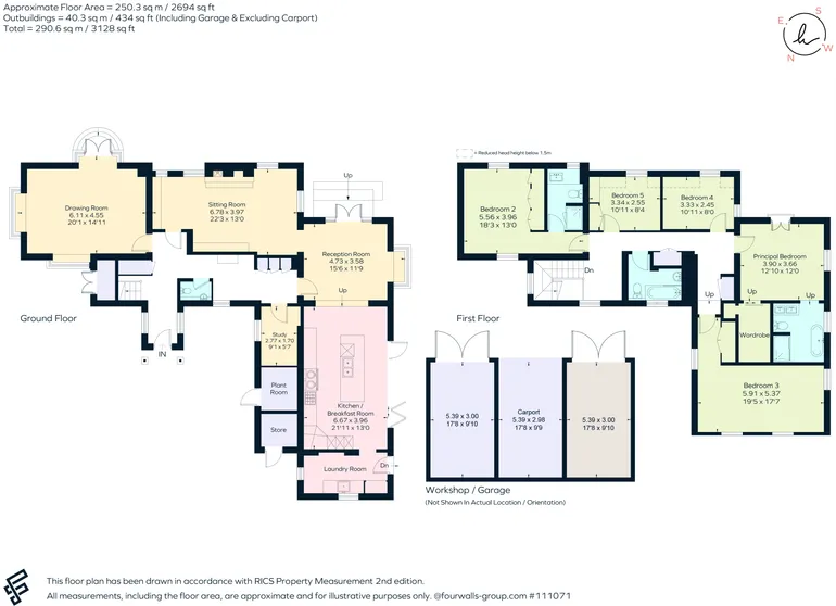 Floorplan 1 for Grays Lane, Ibstone, HP14