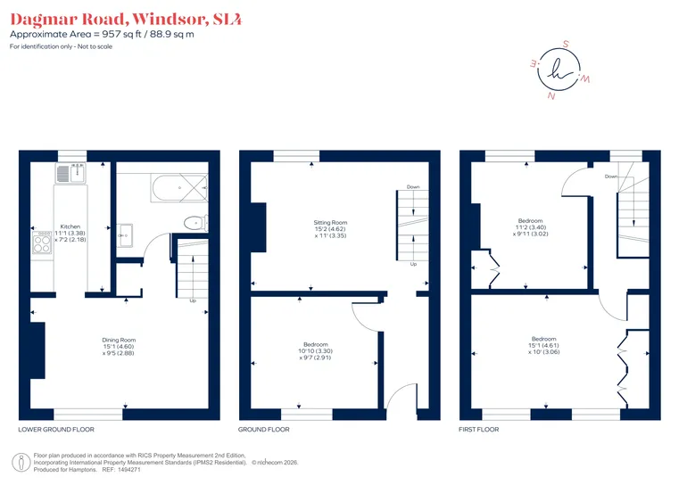 Floorplan 1 for Dagmar Road, Windsor, SL4
