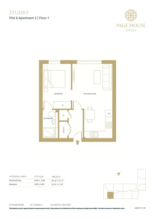 Floorplan 1 for Page House, East Street, Epsom, KT17