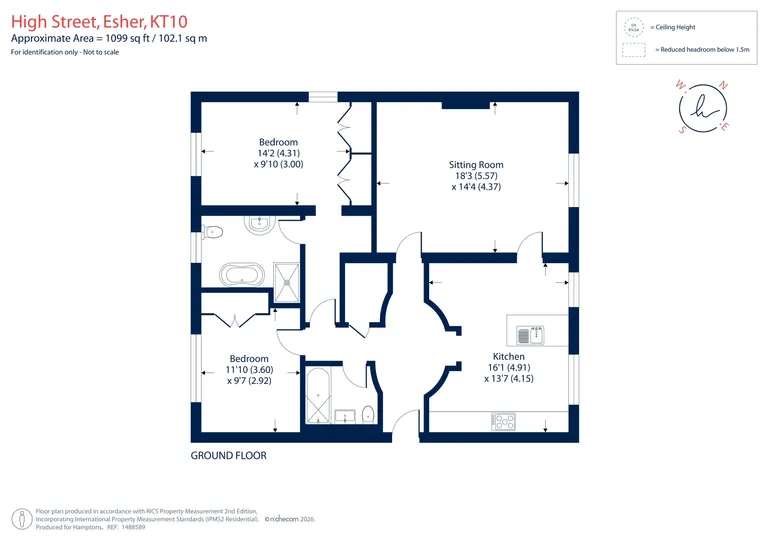 Floorplan 1 for High Street, Esher, KT10