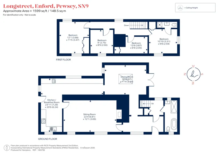 Floorplan 1 for Longstreet, Enford, SN9