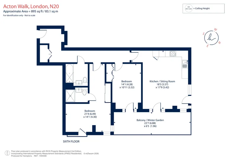 Floorplan 1 for Acton Walk, Whetstone, N20
