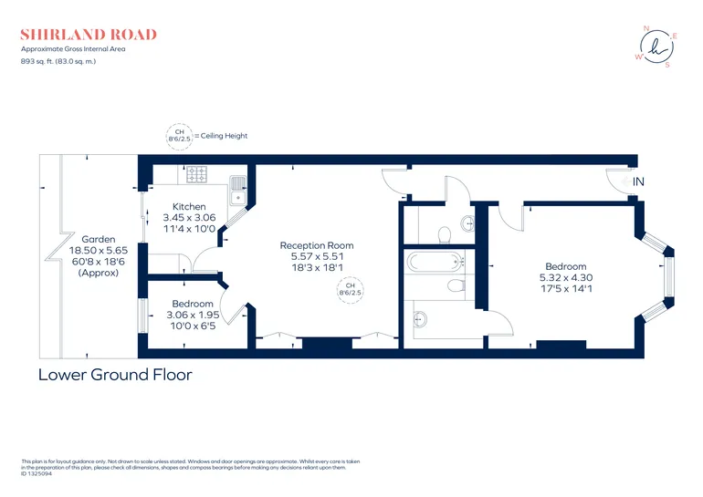 Floorplan 1 for Shirland Road, London, W9