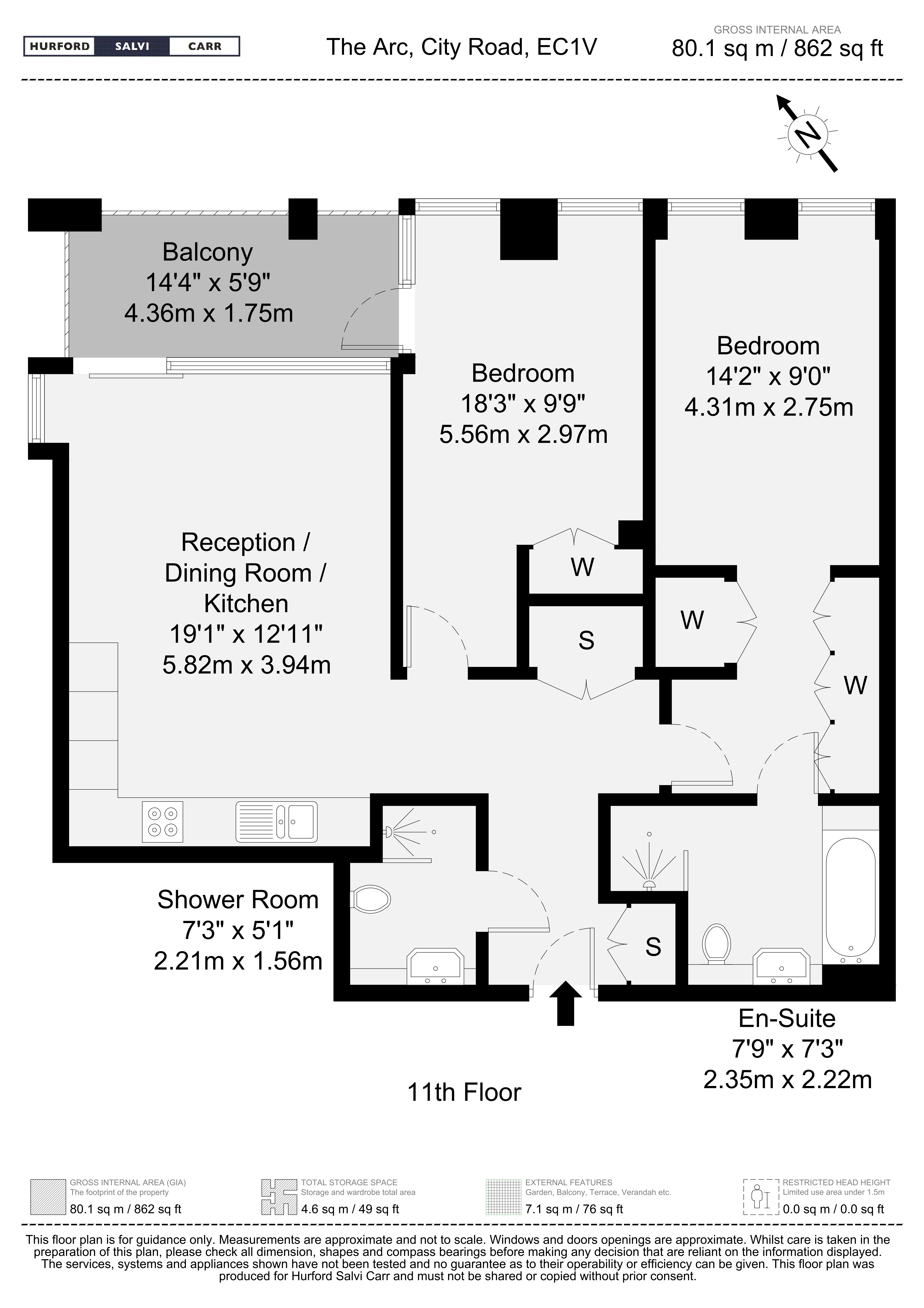 The Arc, 225 City Road, London, EC1V floorplan