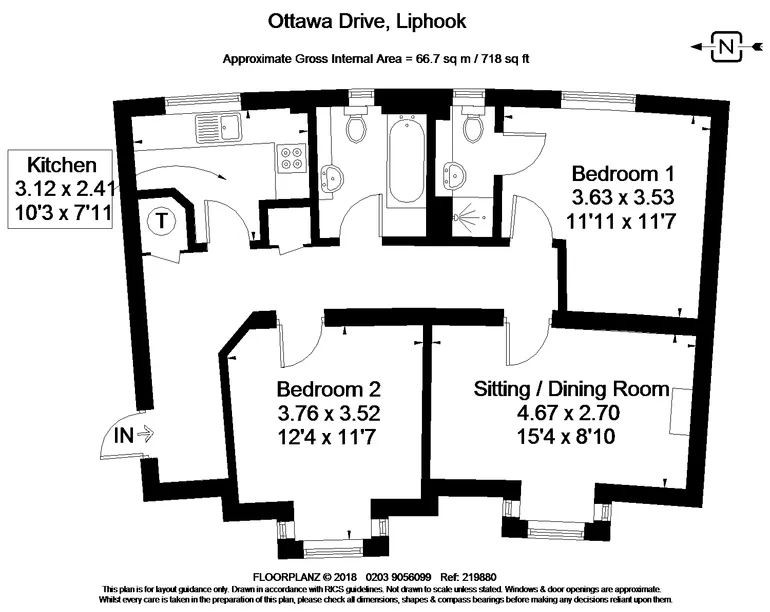 Floorplan 1 for Ottawa Drive, Liphook, GU30