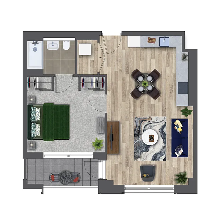Floorplan 1 for Kooky Redhill, 1 Marketfield Way Redhill RH1