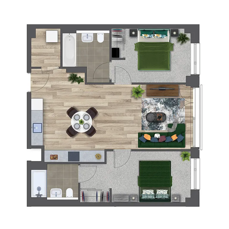 Floorplan 1 for Kooky Redhill, 1 Marketfield Way Redhill RH1