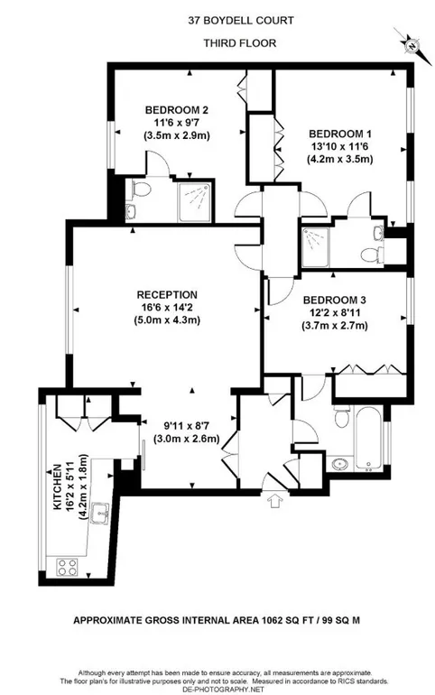 Floorplan 1 for St Johns Wood Park London NW8