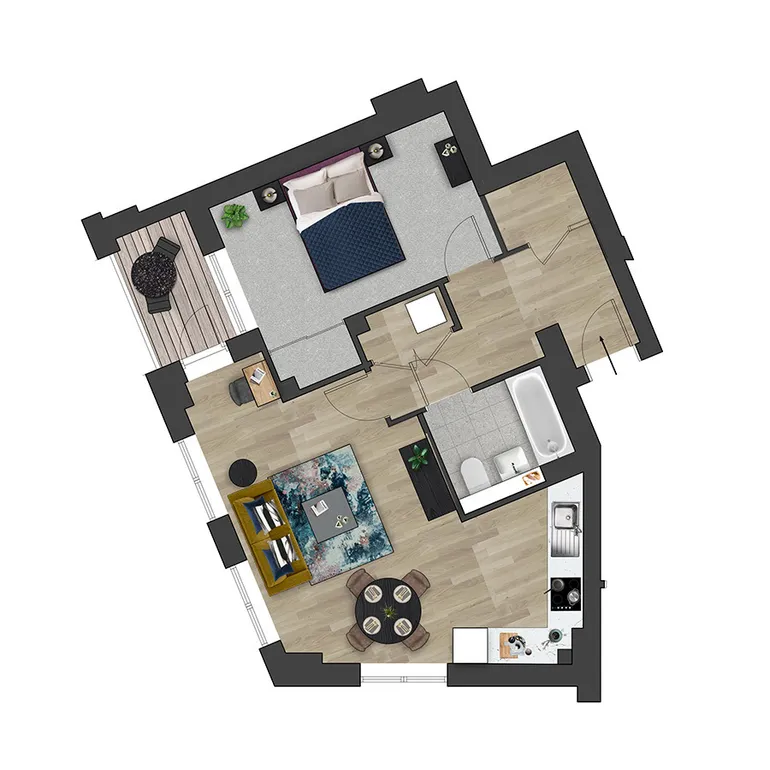 Floorplan 1 for Kooky High Wycombe, Desborough Road High Wycombe HP11