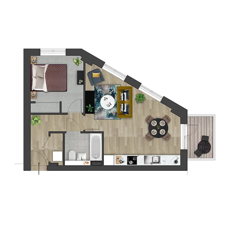 Floorplan 1 for Kooky High Wycombe, Desborough Road High Wycombe HP11